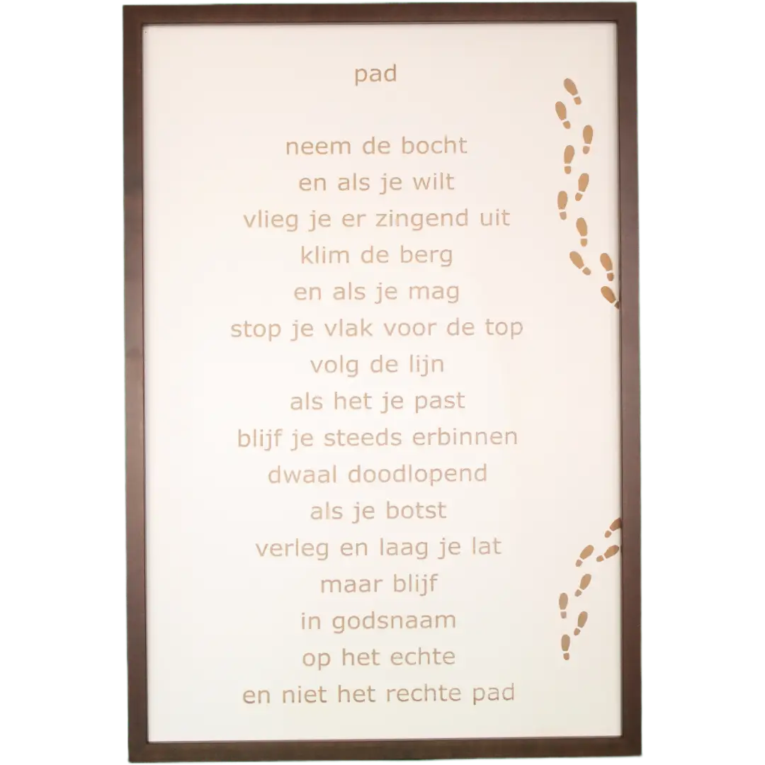 Tekst of Gedicht op Hout – Gepersonaliseerde Lasergravure