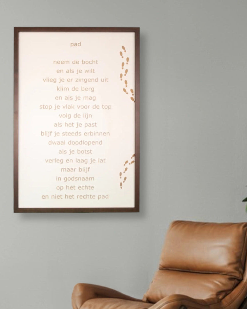 Tekst of Gedicht op Hout – Gepersonaliseerde Lasergravure