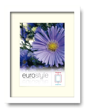Houten Fotolijst Wit – Vlak Profiel 20x22mm
