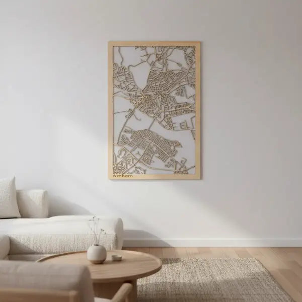 houten stadskaart origineel