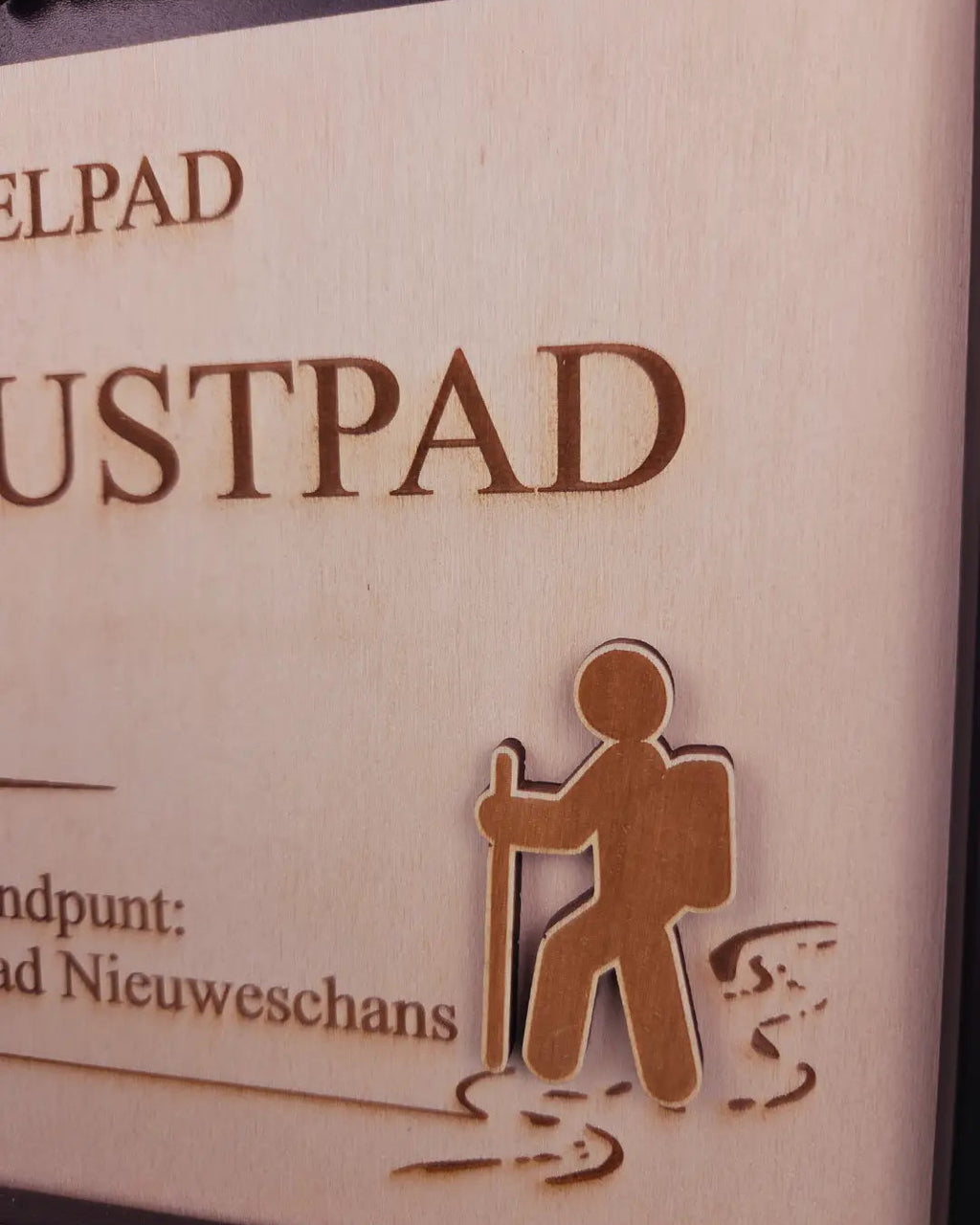 Houten lange afstand wandelpad