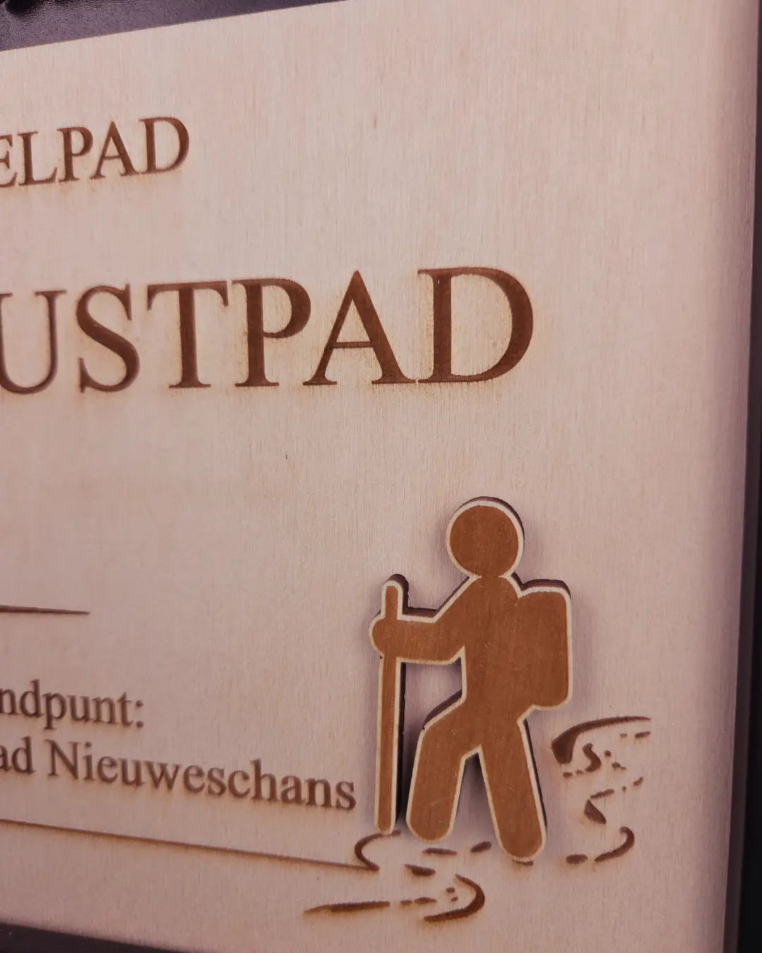 Houten lange afstand wandelpad