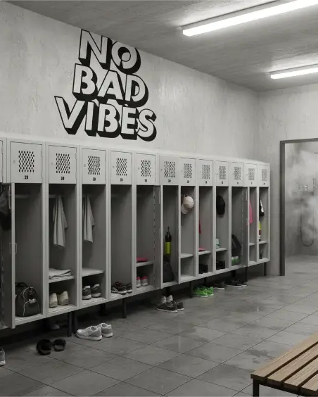 Houten wanddecoratie mrt tekst No Bad Vibes 